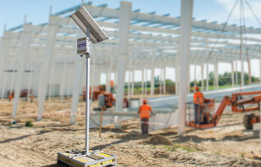 Above-ground-site-camera Above Ground Site Camera in A Warehouse Construction Site in Derrimut